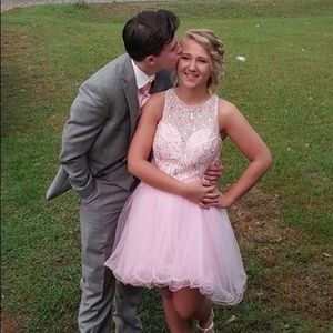 Baby pink prom/hoco dress